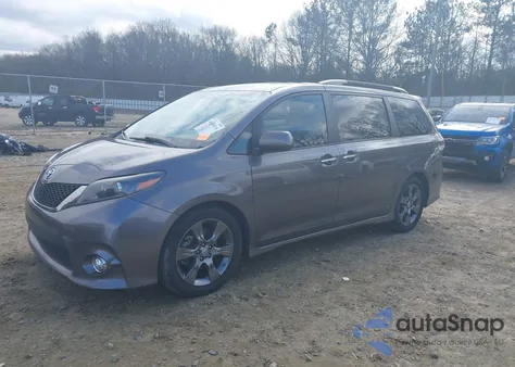 2016 Toyota Sienna Se 8 Passenger from USA, damaged, VIN 5TDXK3DC3GS711133
